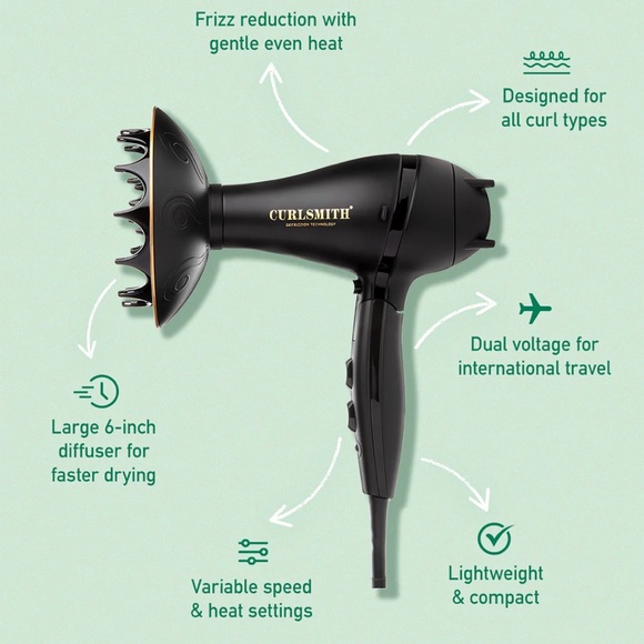 Curlsmith Travel Hairdryer - Picture 2 of 10